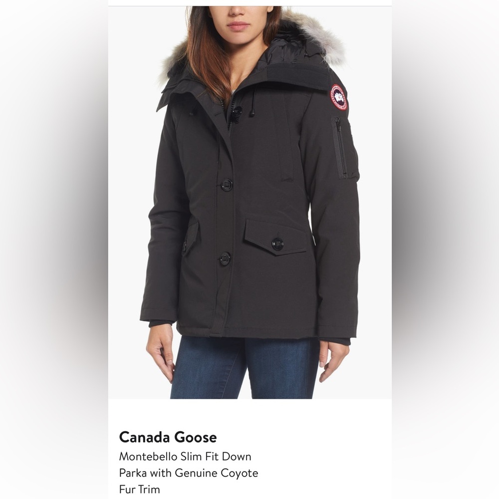 Canada Goose
Montebello Slim Fit Down
Parka with Genuine Coyote
Fur Trim